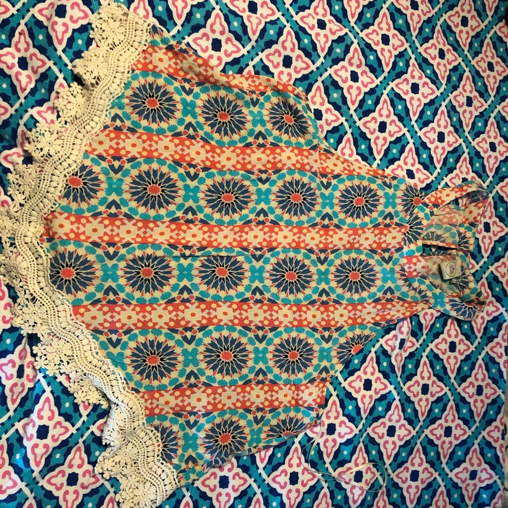 Flowy multicolored tank top